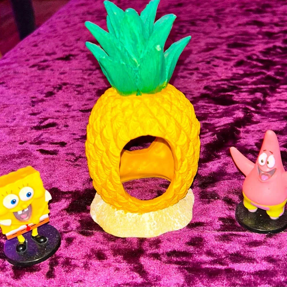 🍍Top Fin Pineapple Swim Thru Aquarium Ornament🐠